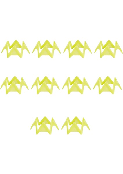 10 Adet Golf Mat Tees, Golf Simülatörü Tees, Sürüş Poligonu Için Uygulama Tees, Ev Eğitimi, Sarı S (Yurt Dışından)