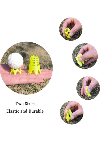 10 Adet Golf Mat Tees, Golf Simülatörü Tees, Sürüş Poligonu Için Uygulama Tees, Ev Eğitimi, Sarı L (Yurt Dışından) indirimleri