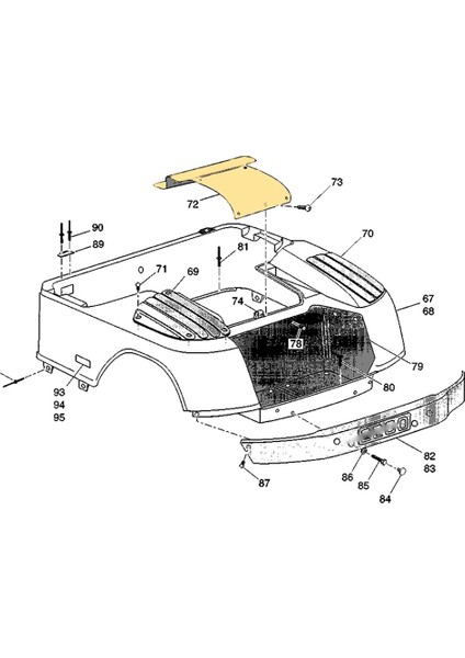 Erişim Paneli Için Motor Motor Kapağı Golf Arabası 1994+, 71320-G01 (Yurt Dışından) fırsatları