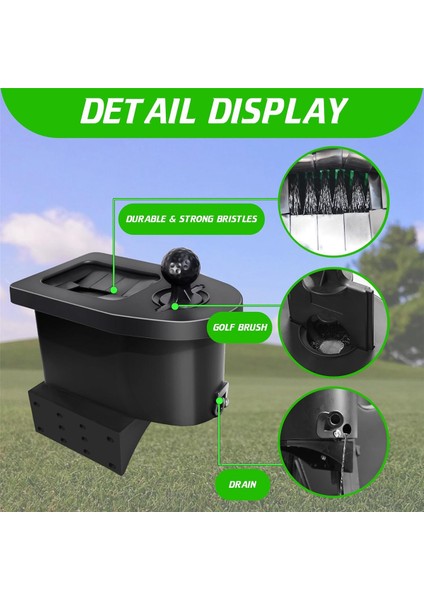 Golf Arabası Topu Yıkayıcı ve Sopa Temizleme Kiti, Araba, Gelişmiş Ev, Star Ev,golf Arabaları Aksesuarları (Yurt Dışından) indirimleri