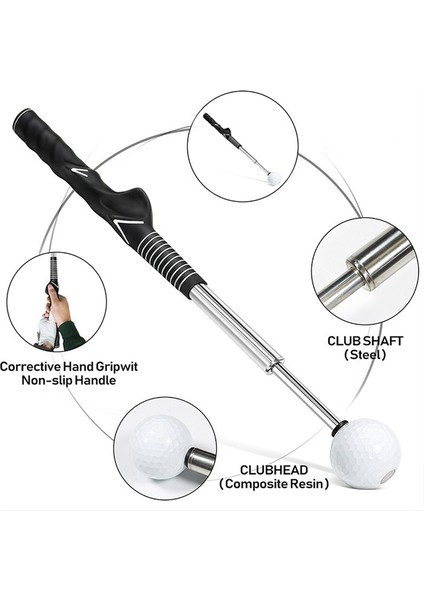 Golf Swing Trainer Yardımı - Esneklik, Tempo ve Güç Eğitimi Isınma Çubuğu (Yurt Dışından) modelleri