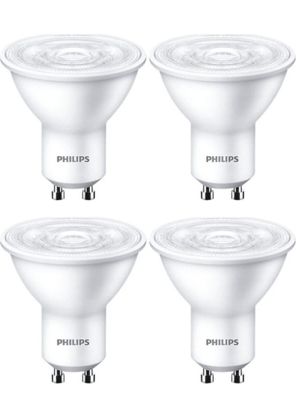 4,7W (50W) 2700K (Sarı Işık) GU10 Duylu PAR16 LED Spot (4 Adet)