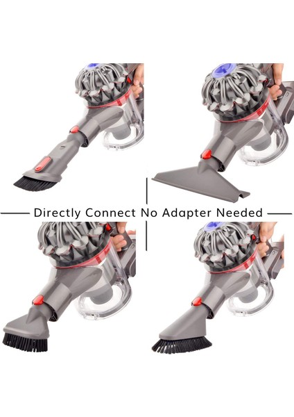 Dyson V15 V11 V10 V7 V8 Elektrikli Süpürge A Için 8 Parça Ataşman Seti (Yurt Dışından)