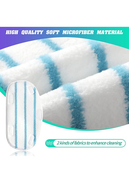 12'li Mikrofiber Yedek Buharlı Paspas Bezi Pedleri (Yurt Dışından) modelleri