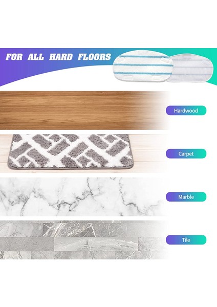 12'li Mikrofiber Yedek Buharlı Paspas Bezi Pedleri (Yurt Dışından) fırsatları