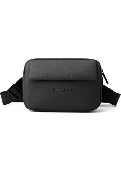 Basit Erkek Crossbody Çanta Iş Rahat Büyük Kapasiteli Askılı Çanta Naylon Crossbody Küçük Sırt Çantası (Yurt Dışından)