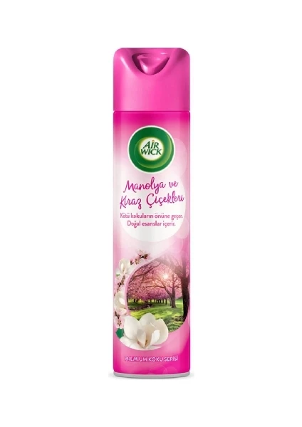 Airwick Aerosol 300 ml. Manolya ve Kiraz Çiçekleri