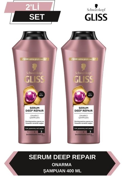 Serum Deep Repair Onarıcı Şampuan 400 ml x 2 Adet