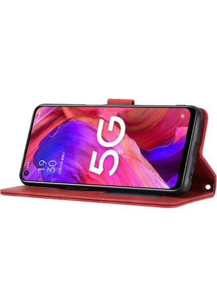 Oppo A93 5G/A74 5g Kickstand Darbeye Koruyucu Manyetik Için Flip Case (Yurt Dışından)