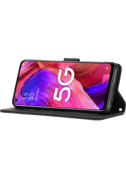 Oppo A93 5G/A74 5g Kickstand Darbeye Koruyucu Manyetik Için Flip Case (Yurt Dışından)