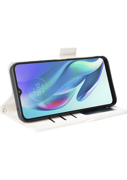 Motorola Moto G50 5g Cüzdan Manyetik Kart Yuvaları Tutucu Yan Pu (Yurt Dışından)