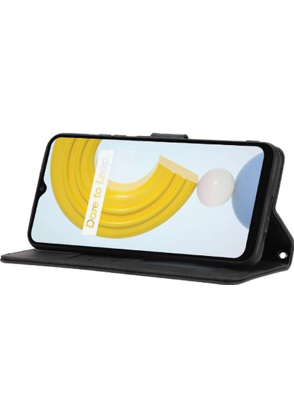 Realme C11 2021 Cüzdan Kılıf Için Flip Case Darbeye Koruyucu Manyetik (Yurt Dışından)