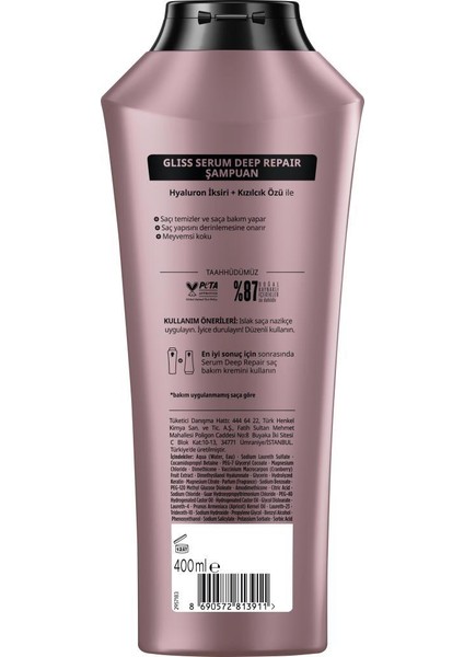 Serum Deep Repair Onarıcı Şampuan 400 ml x 2 Adet fırsatları