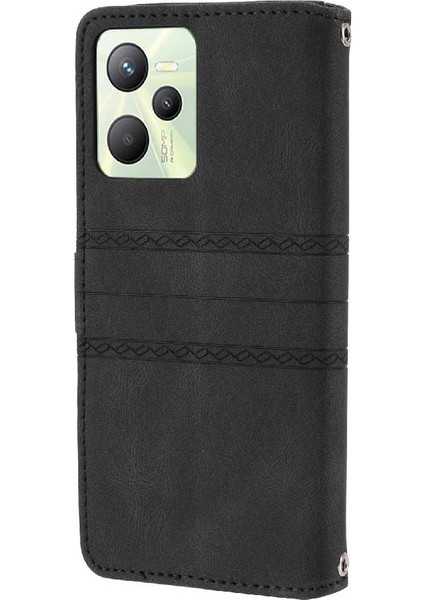 Realme C35 Kickstand Manyetik Kapatma Pu Deri Cüzdan Için Flip Case (Yurt Dışından) indirimleri