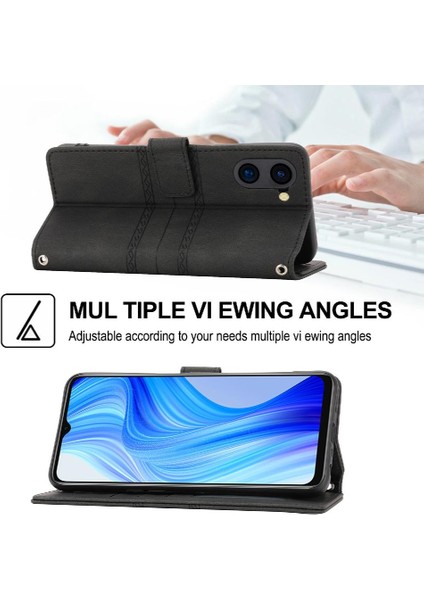 Realme 10T Manyetik Kapatma Darbeye Koruyucu Cüzdan Pu Için Flip Case (Yurt Dışından)