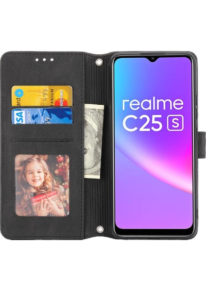 Realme C15 Için Flip Case/realme C12 Kickstand Darbeye Koruyucu Cüzdan (Yurt Dışından)