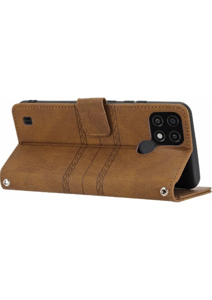 Realme C21 Için Flip Case/realme C20 Pu Deri Manyetik Kapatma Cüzdan (Yurt Dışından) indirimleri