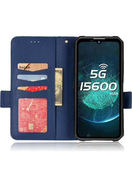 Oukitel WP15 Yan Toka Kart Yuvaları Için Kılıf Tutucu Cüzdan Manyetik Pu (Yurt Dışından) fiyatları