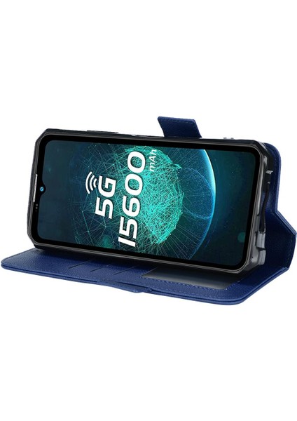 Oukitel WP15 Yan Toka Kart Yuvaları Için Kılıf Tutucu Cüzdan Manyetik Pu (Yurt Dışından) modelleri