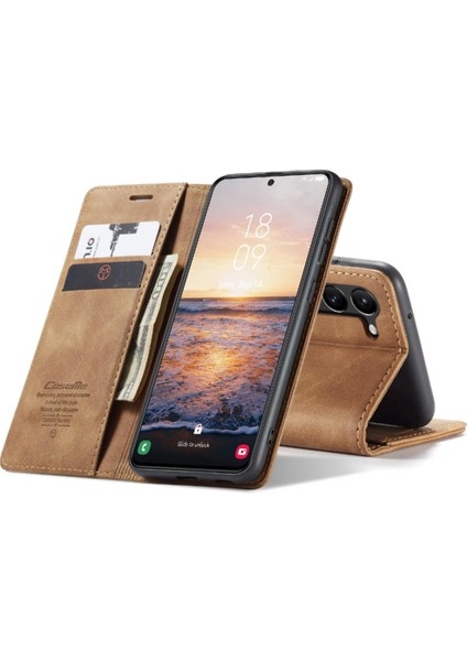 Mays Shop Samsung Galaxy S23 Artı Manyetik Kapatma Darbeye Kapak Pu Için Flip Case (Yurt Dışından)