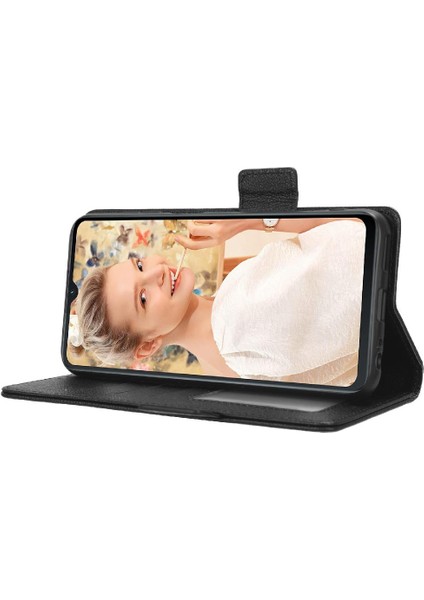 Oukitel C32 Yan Toka Cüzdan Manyetik Pu Deri Kart Yuvaları Için Kılıf (Yurt Dışından)
