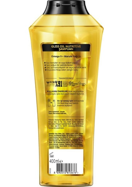 Oil Nutritive Şampuan 400ML + Saç Kremi 360ML