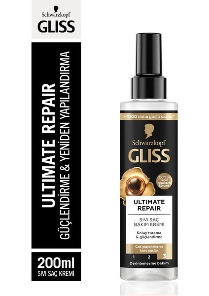 Ultimate Repair Sıvı Saç Kremi 200ML x 3'lü Set