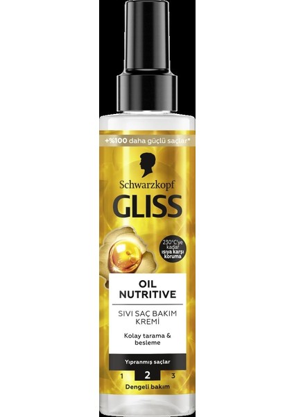 Oil Nutritive Sıvı Saç Kremi 200ML x 5'li Set