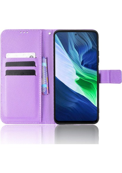 Infinix Not 10 Pro Manyetik Cüzdan Kickstand Kart Tutucu Kapak Için Kılıf (Yurt Dışından)