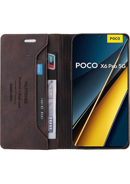 Xiaomi Poco X6 Pro Iki Kart Yuvaları Kickstand Premium Deri (Yurt Dışından) fırsatları