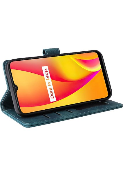 Realme C15 Için Flip CASE/C25 Darbeye Cüzdan Deri Kılıf Basit Flip (Yurt Dışından) modelleri