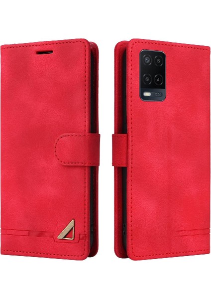 Oppo A54 4g Deri Kılıf Için Flip Case Darbeye Basit Iş Çevirme (Yurt Dışından)
