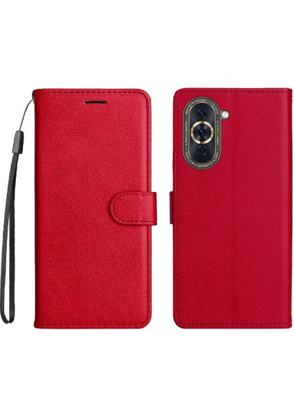 Huawei Nova 10 Için Flip Case Klasik Düz Renk Iş Cüzdan Telefon (Yurt Dışından)