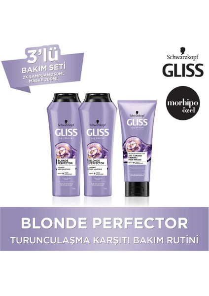 Blonde Perfector Mor Şampuan 250 ml x 2 Adet + Mor Maske 200 ml fırsatları