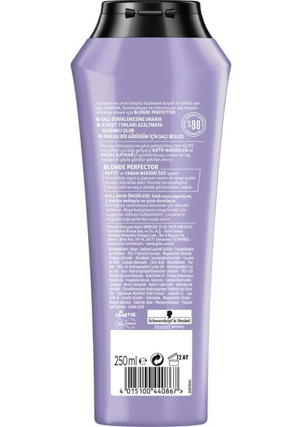 Blonde Perfector Mor Şampuan 250 ml x 2 Adet + Mor Maske 200 ml modelleri