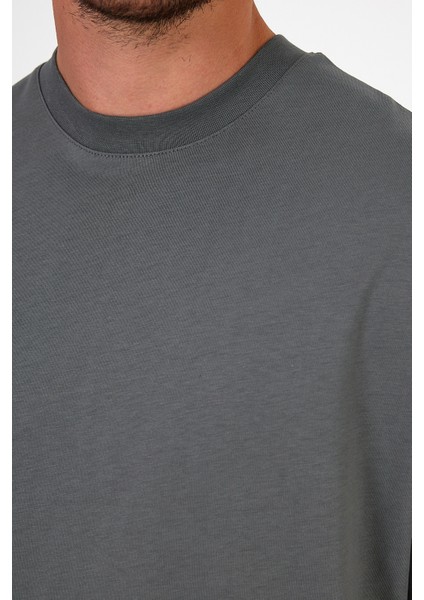 Erkek Bisiklet Yaka Baskılı T-Shirt 7024 modelleri
