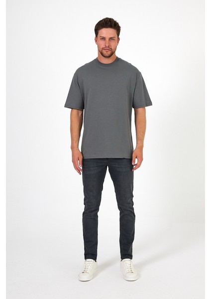 Erkek Bisiklet Yaka Baskılı T-Shirt 7024 indirimleri