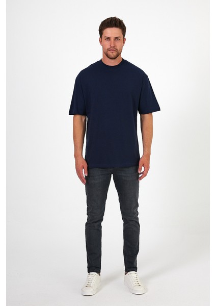 Erkek Bisiklet Yaka Baskılı T-Shirt 7024 indirimleri