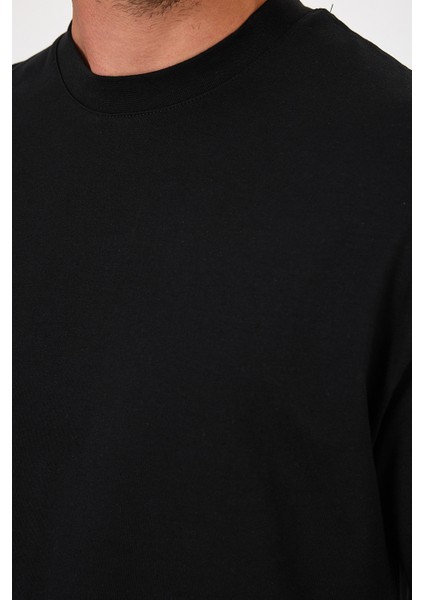 Erkek Bisiklet Yaka Baskılı T-Shirt 7024 modelleri