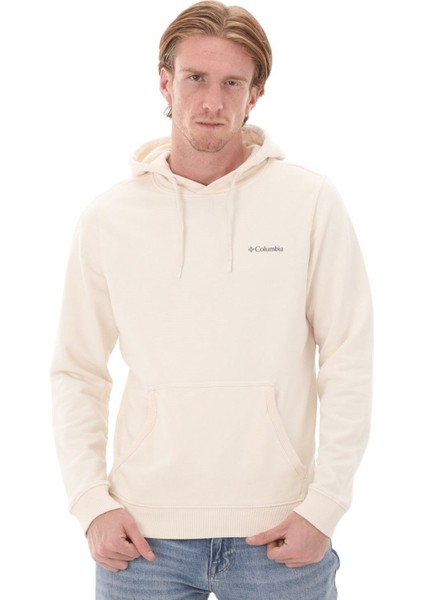 Csc M Basic Sm Logo Krem Hoodie