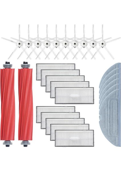 S7 S70 S75 S7MAX S7MAXV T7S Için Elektrikli Süpürge Aksesuarları Hepa Filtre Yan Fırça Paspas Bezleri (Yurt Dışından)
