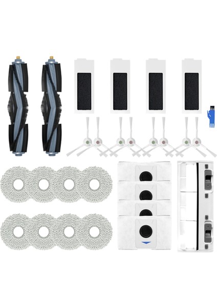 Deeboot T20 Pro/, T20 Max Robotlu Süpürge Yedek Parça Ana Yan Fırça Hepa Filtre Paspas Bezi (Yurt Dışından)