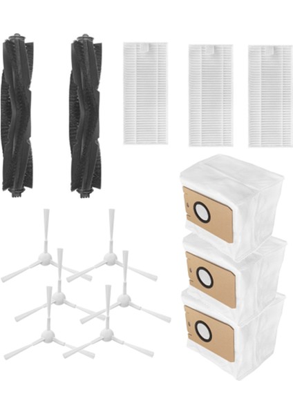 Ana Yan Fırça Hepa Filtre Toz Torbası Yedek Yedek Parça Aksesuarları Q11 Robtic Elektrikli Süpürge Robotu (Yurt Dışından)
