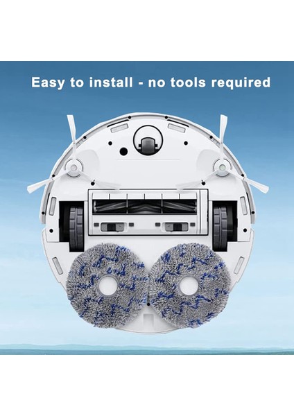 Yedek T10 Turbo/deebot X1/omnı/x1 Turbo Elektrikli Süpürge Paspas Bezi Yıkanabilir Paspas Pedleri Parçaları (Yurt Dışından)