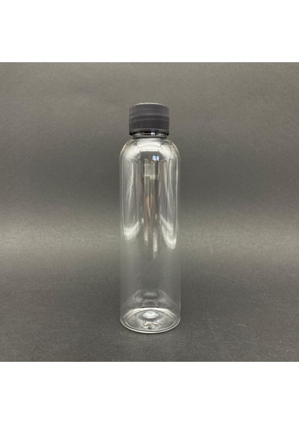 150 cc Şeffaf Pet Şişe - Siyah Plastik Kapaklı- 150ML Pet Şişe x 10 Adet