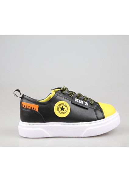 500 Siyah Sarı Çocuk Sneakers