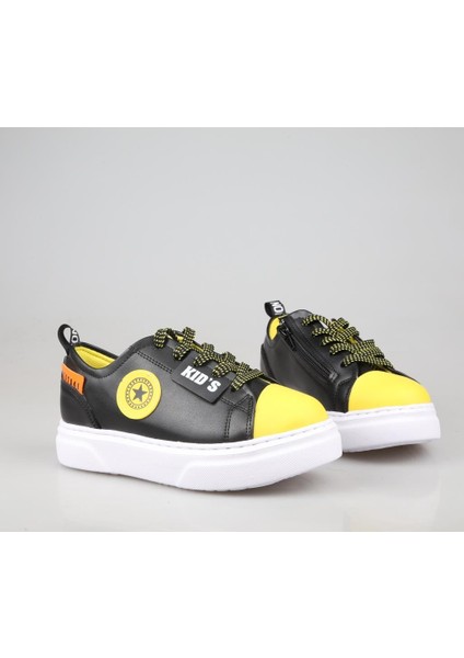 500 Siyah Sarı Çocuk Sneakers fırsatları