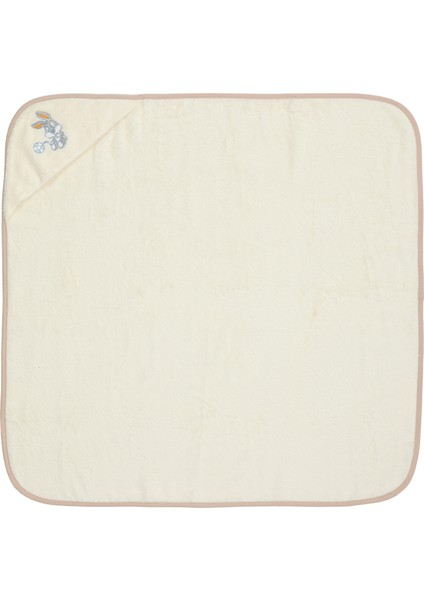 Bugs Bunny Goal Nakışlı Bambu Yenidoğan Bebek Pelerini 80X80 cm