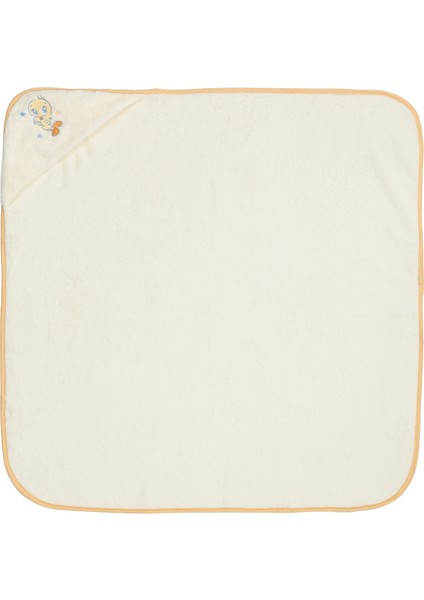 Tweety Star Nakışlı Bambu Yenidoğan Bebek Pelerini 80X80 cm