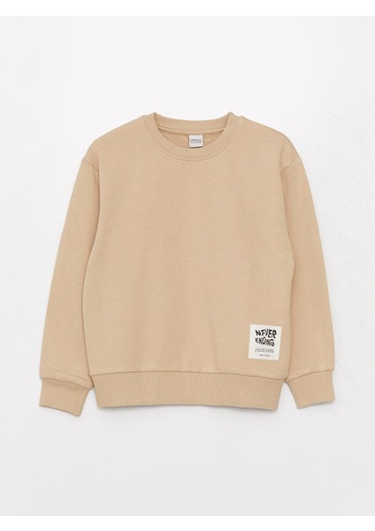 LC Waikiki Bisiklet Yaka Rahat Kalıp Basic Erkek Çocuk Sweatshirt